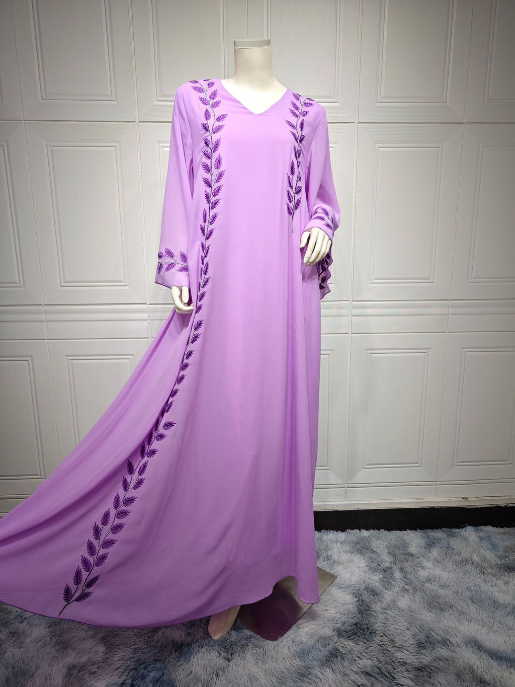 Eid Muslim Abaya for Women Embroidery Dress with Scarf 2 Piece Set Dubai Arab Long Robe Morocco Abayas Kaftan Headscarf Gorgeous