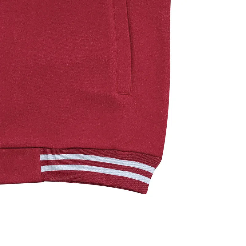 Autumn and Winter American Style  Men's Jackets 2024 New Casual Sports Loose Stand Collar Button Sports Cardigan Jacket For Men