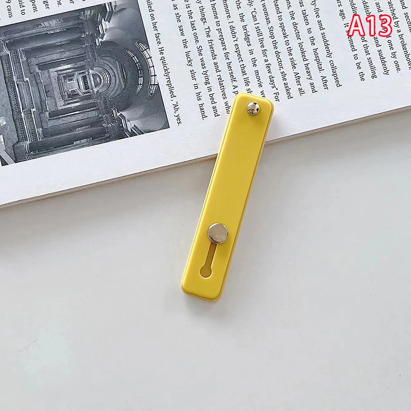 1pc Universal Silicone Wristband Phone Holder Finger Ring Phone Hand Band Bracket Push Pull Grip Phone Stand Sticker Accessories