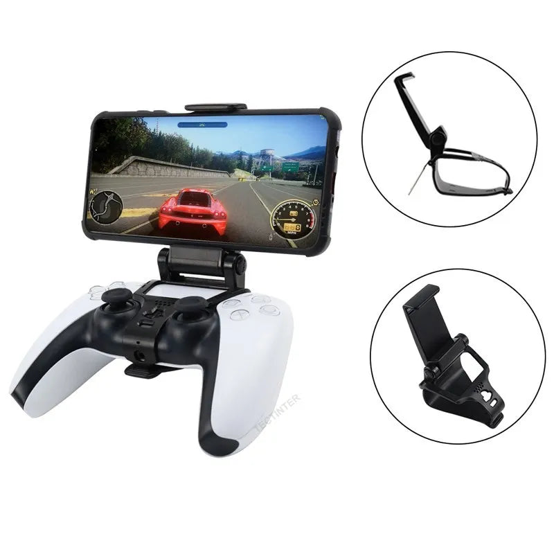 Mobile CellPhone Stand For PS5 Controller Bracket Mount Hand Grip For PlayStation 5 Gamepad For Samsung S9 S8 Clip Holder