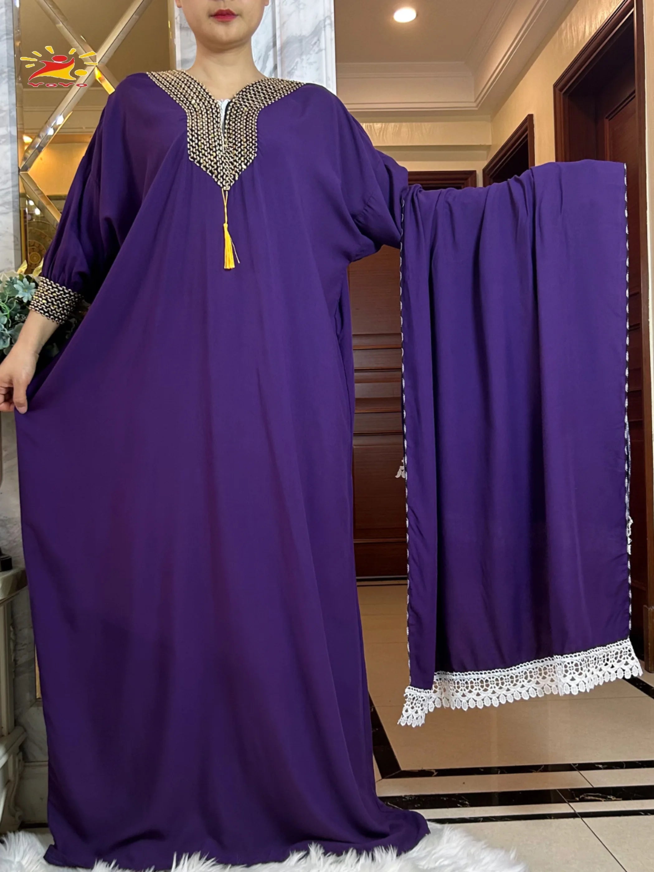 New Women Autumn Sundress Muslim Hijab Dresses Turkey Abaya Dubai Robe Femme Elegant Long Sleeve Party Maxi Vestidos Kaftan