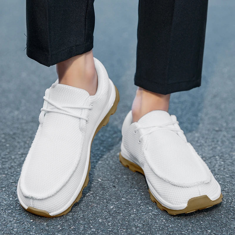 New Fashion Men's Casual Sneakers Comfortable Anti-slip Male Outdoor Walking Flats Loafers Soft Sole Vulcanized Shoe Size 39-46