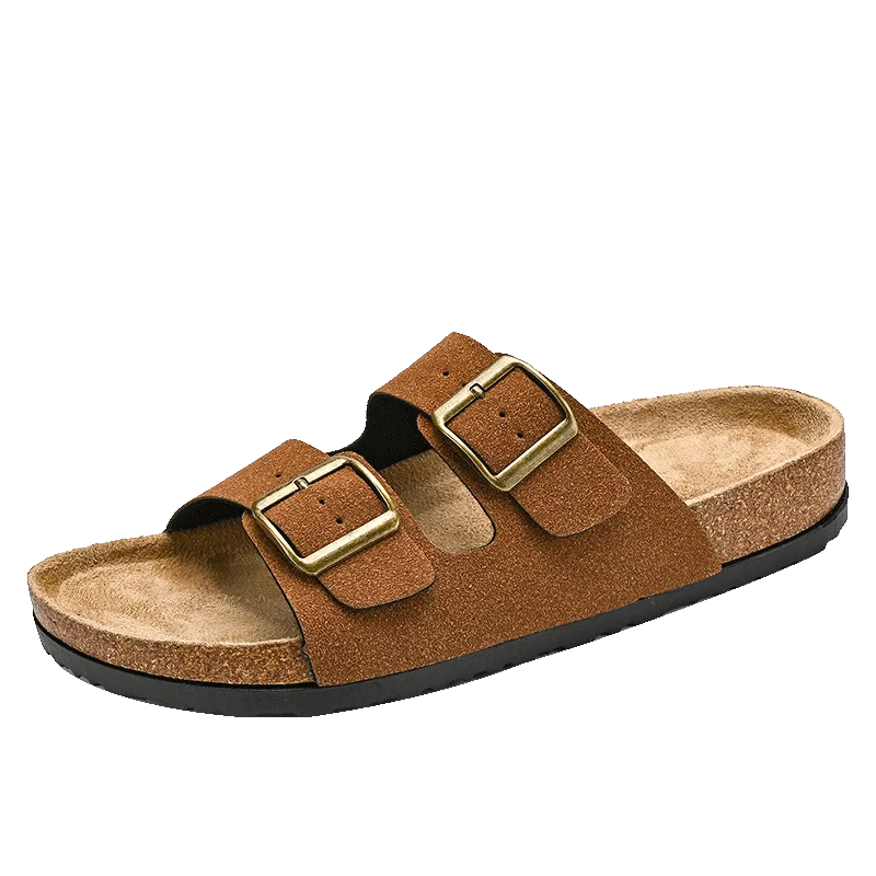 Man's Leather Sandal for Men Beach Sandals Men 2024 Designer Men's Shoes Men's Comfortable Slipper Original Brands Shoes Summer
