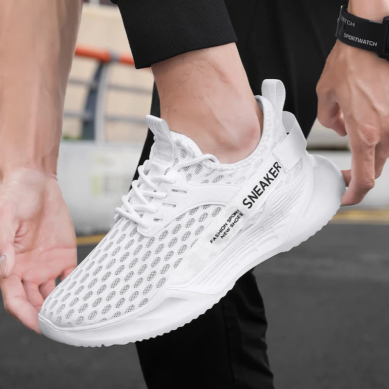 Men's Sports Shoes Casual Sneakers Men Lace Up Soft Sole Flat Comfortable Academy Sports Shoes For Men Lightweight Low-Top Daily