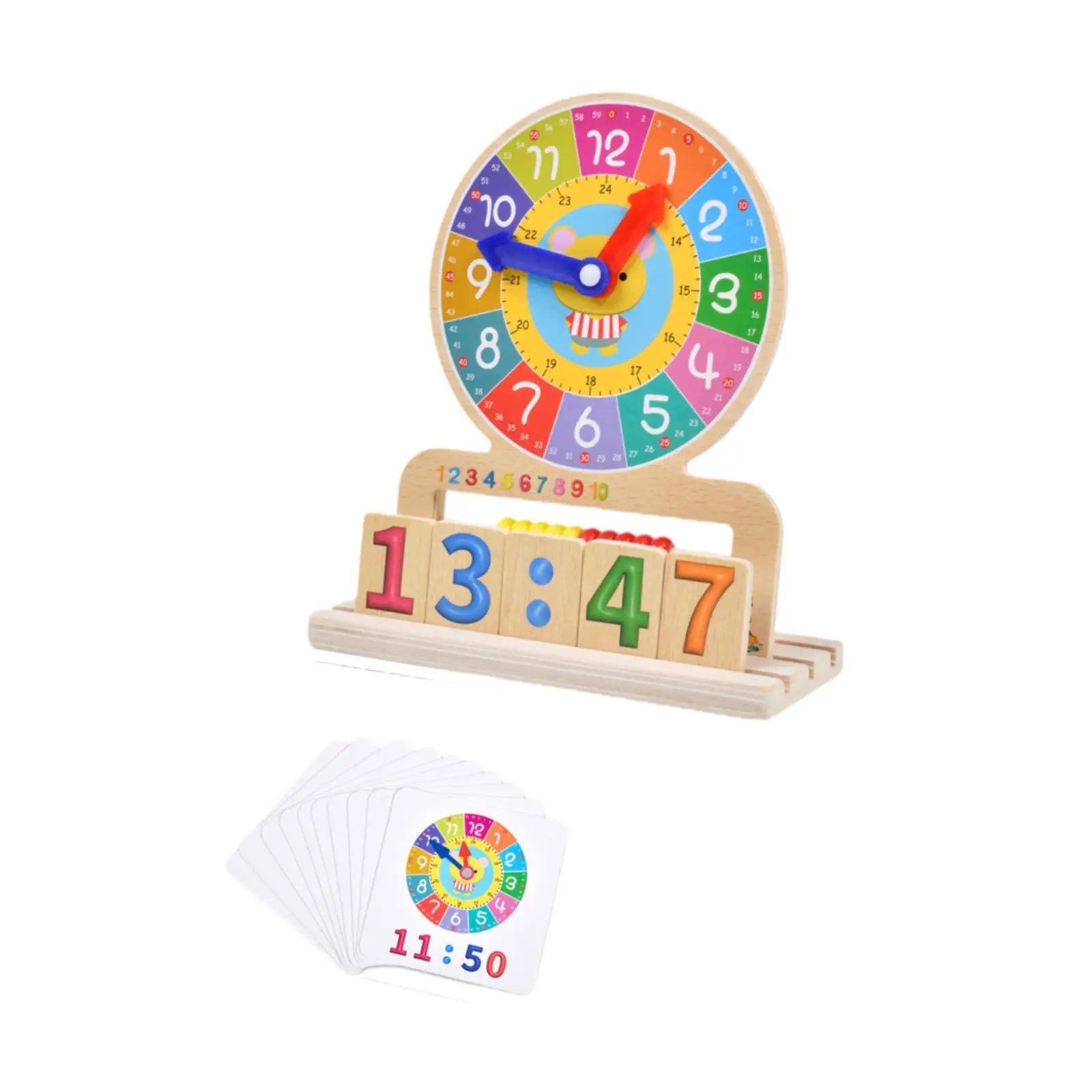Montessori Learn Clock Education Clock for Kids Kids for 3 4 5 Year Old Baby