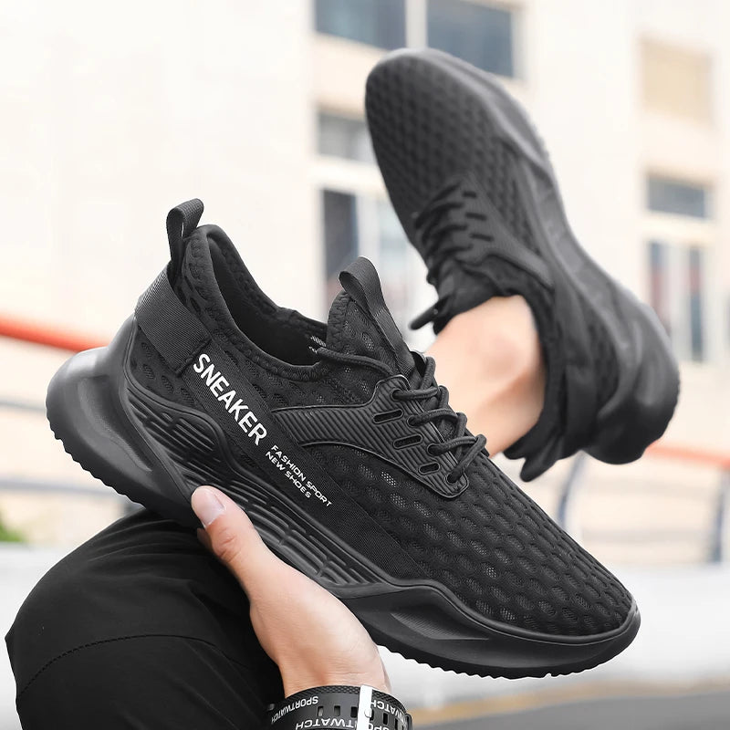 Men's Sports Shoes Casual Sneakers Men Lace Up Soft Sole Flat Comfortable Academy Sports Shoes For Men Lightweight Low-Top Daily