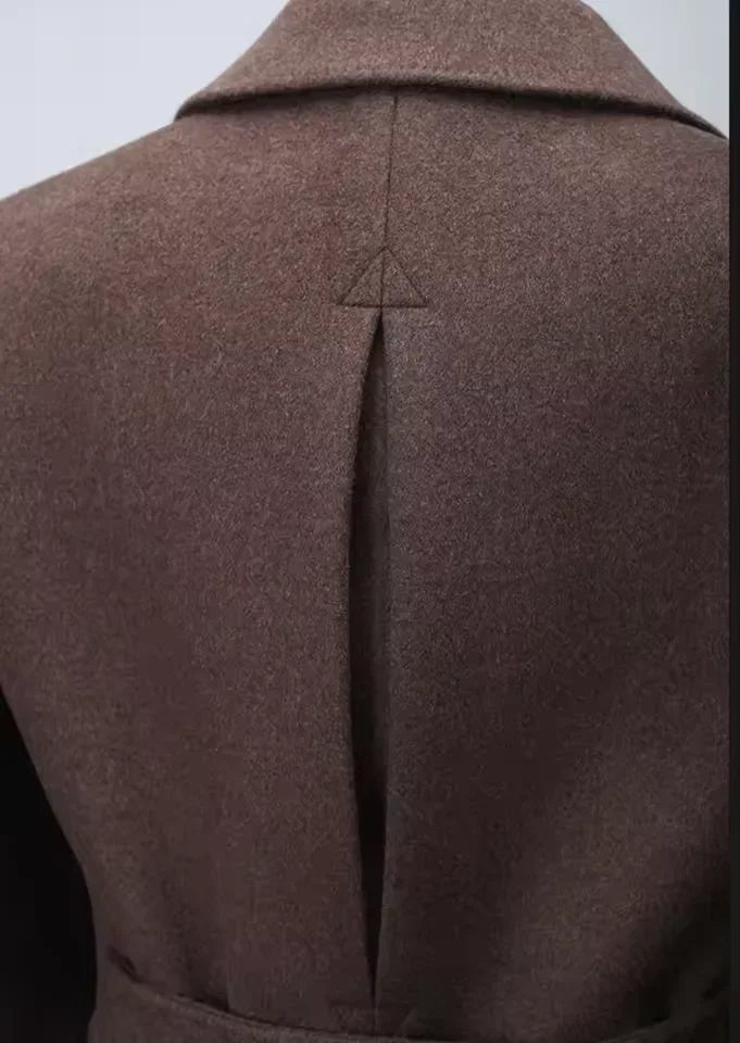 Men's Autumn Winter Wool Overcoat Double Breasted Formal Business Warm Casual Blazer 2025 Customized High Quality New