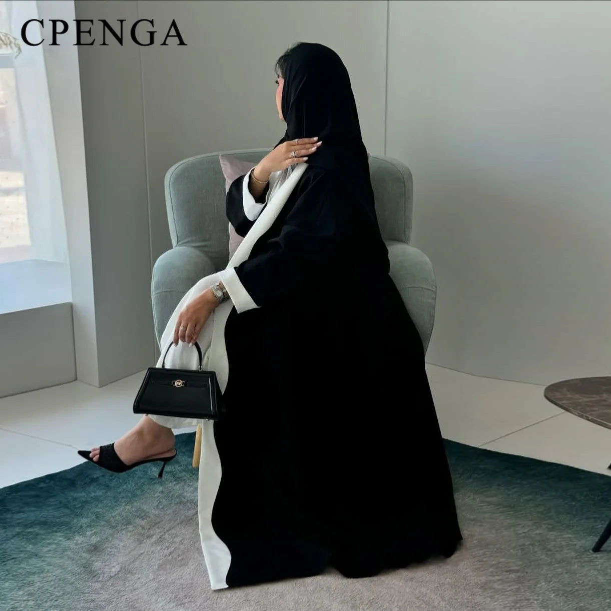 2025 Arabic Women Modest Muslim Cardigan Elegant Dubai Black Abaya Dress Islam Middle East Party Outfits New Turkey Kaftan Robe