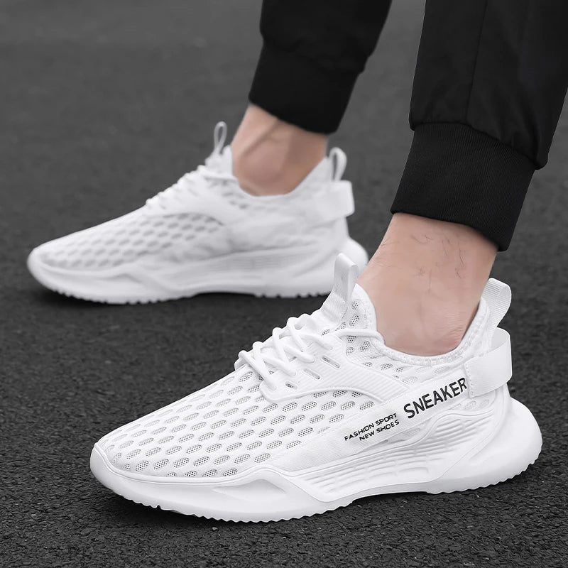 Men's Sports Shoes Casual Sneakers Men Lace Up Soft Sole Flat Comfortable Academy Sports Shoes For Men Lightweight Low-Top Daily
