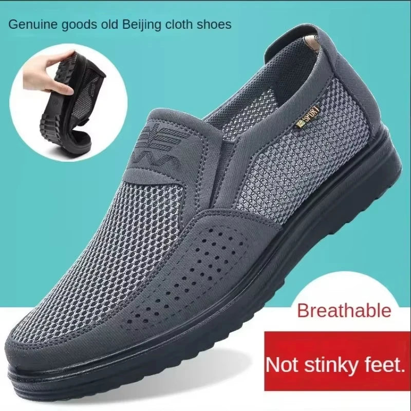 Mesh Breathable Surface Man Shoes Soft Sole Casual Sneakers  Breathable Men'S Summer Sneakers Free Shiping Shoe