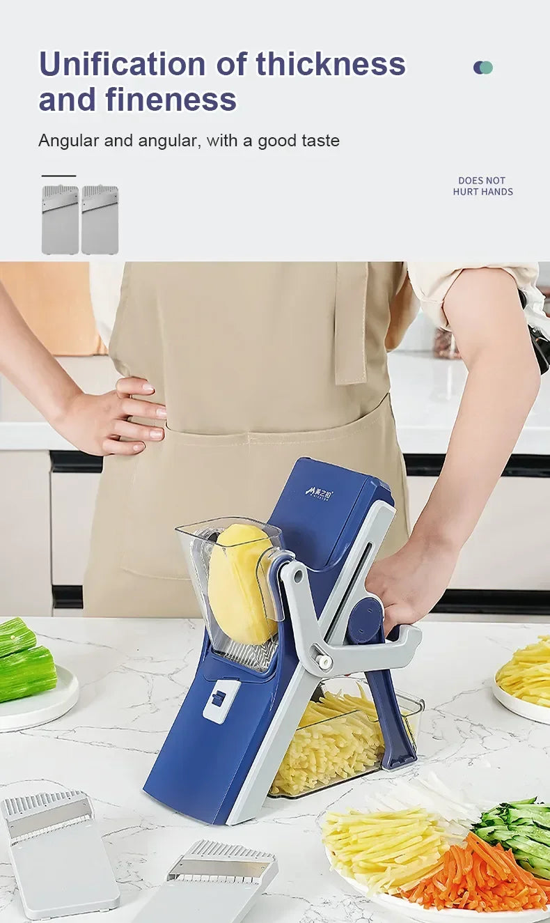 Kitchen Vegetable Cutter Manual Vegetable Slicer Multifunctional Fruit Slicer Chopper Grater Potato Radish Kitchen ToolAccessory