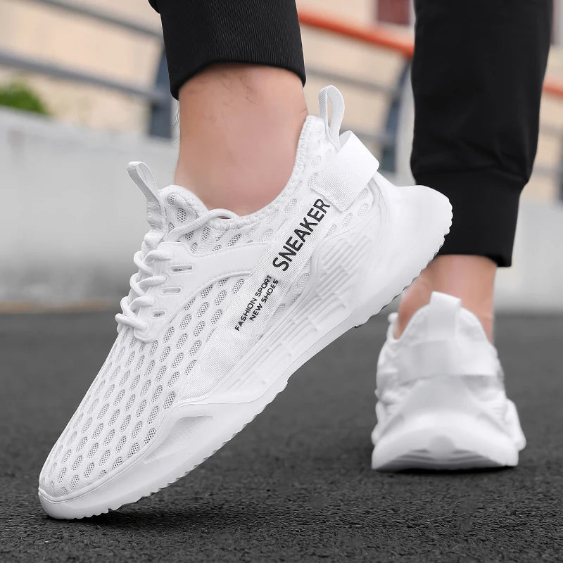 Men's Sports Shoes Casual Sneakers Men Lace Up Soft Sole Flat Comfortable Academy Sports Shoes For Men Lightweight Low-Top Daily