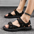 Men's Sandals 2022 Beach and Sea Casual Shoes Sandal for Men Summer Male New Slippers Wears Genuine Leather Man Flip Flops