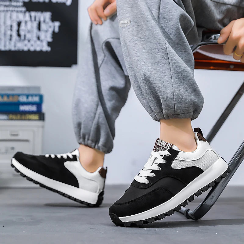 Mens Walking Shoes 2025 New Breathe Mesh Anti Slip Wear-resistant Sports Casual Sneakers Snug Daily Tennis Shoes for Man