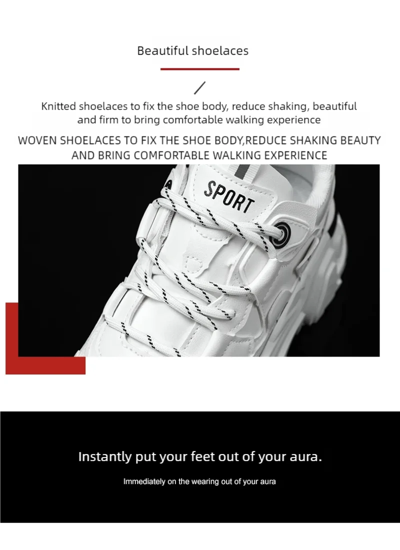 Men's thick sole casual sports shoes four season outdoor soft sole comfort running shoes versatile student sneakers walking shoe