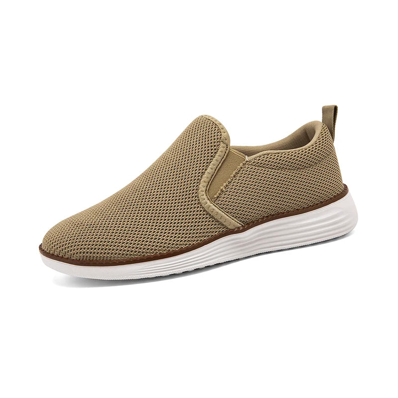 Breathable Mesh Men's Canvas Shoes Ultralight Comfortable Casual Sneakers Slip-on Vulcanized Shoe Soft Sole Male Flats Loafers