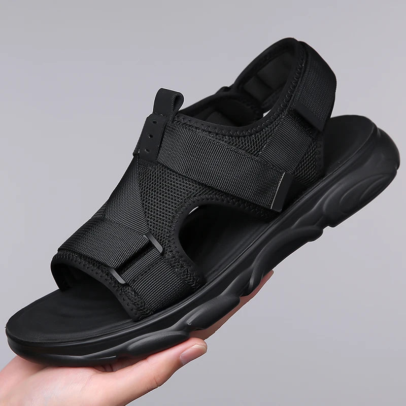 Men Sandals Breathable Comfortable Non-Slip Men's Shoes Outdoor Casual Beach Sandals Mens Soft Flats Sandal Summer Shoes for Men