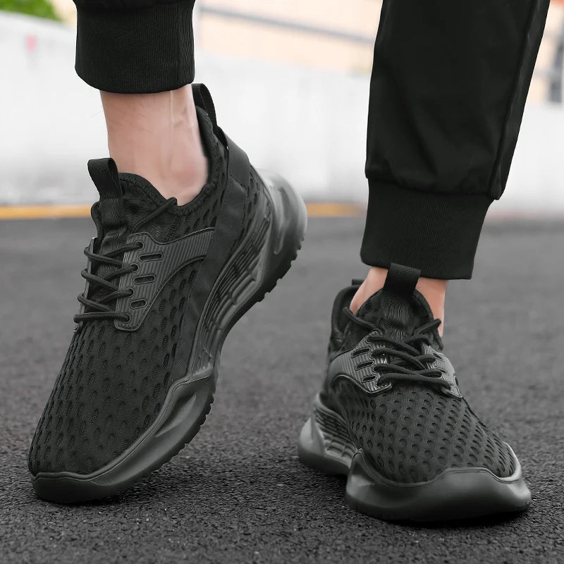 Men's Sports Shoes Casual Sneakers Men Lace Up Soft Sole Flat Comfortable Academy Sports Shoes For Men Lightweight Low-Top Daily