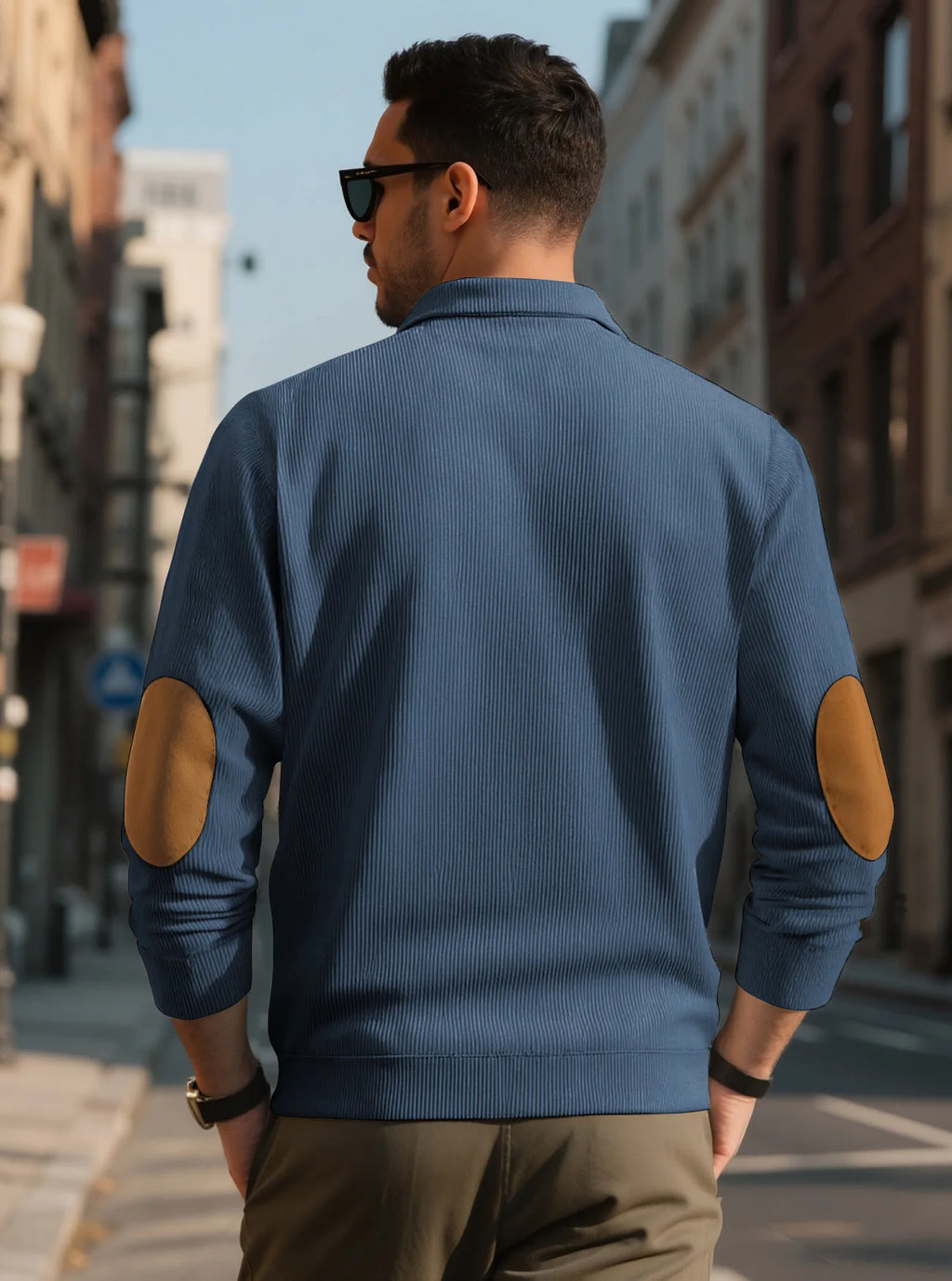 Men's outdoor casual, warm and fashionable sportswear, casual stand-up collar pullover, street top, autumn and winter outfits