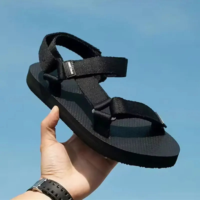 Summer Men's Sandals Outdoor Wadable Man Support Yoga Mat Gladiator Open Beach Slippers Original Flat-Soled Slippers Sandals