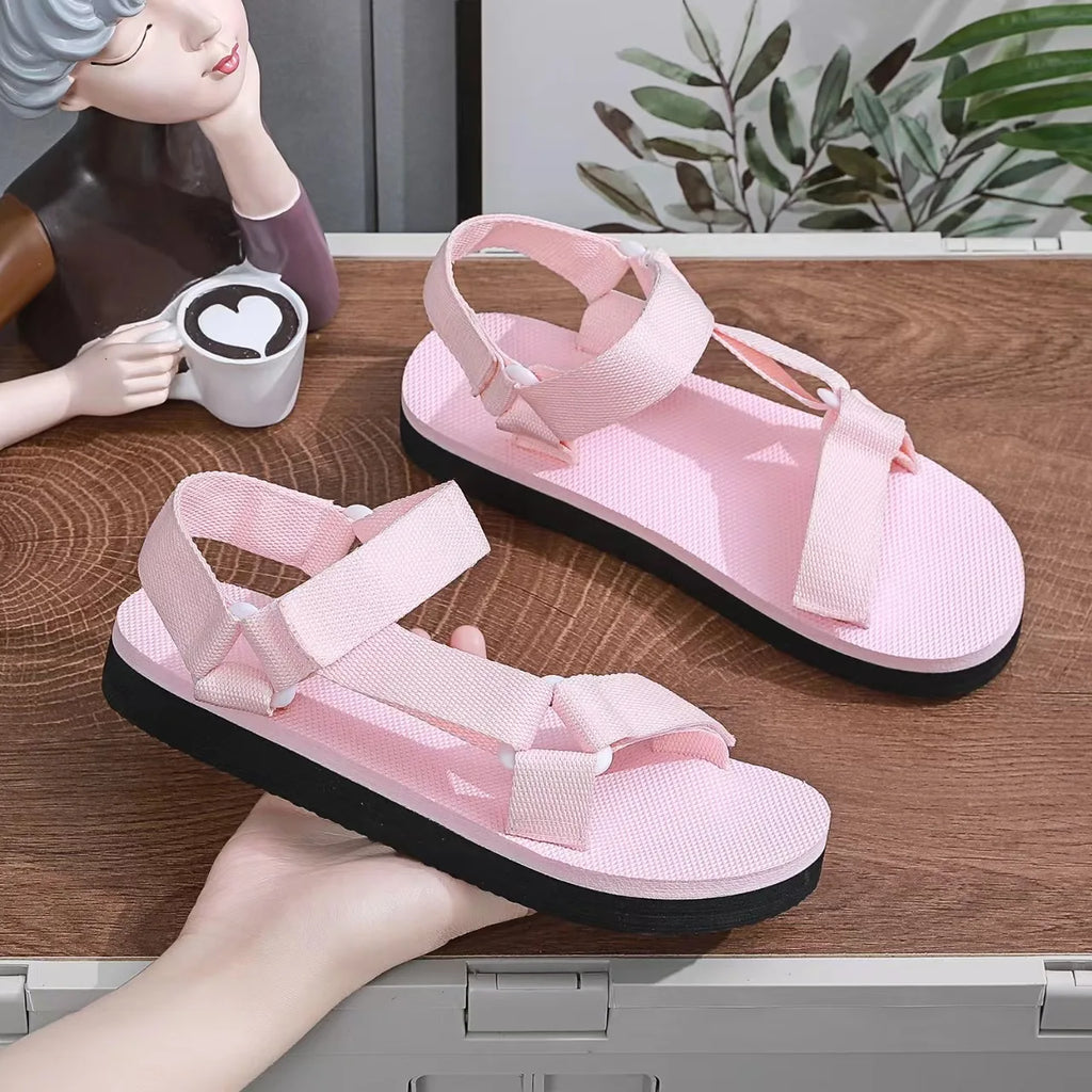 Summer Men's Sandals Outdoor Wadable Man Support Yoga Mat Gladiator Open Beach Slippers Original Flat-Soled Slippers Sandals