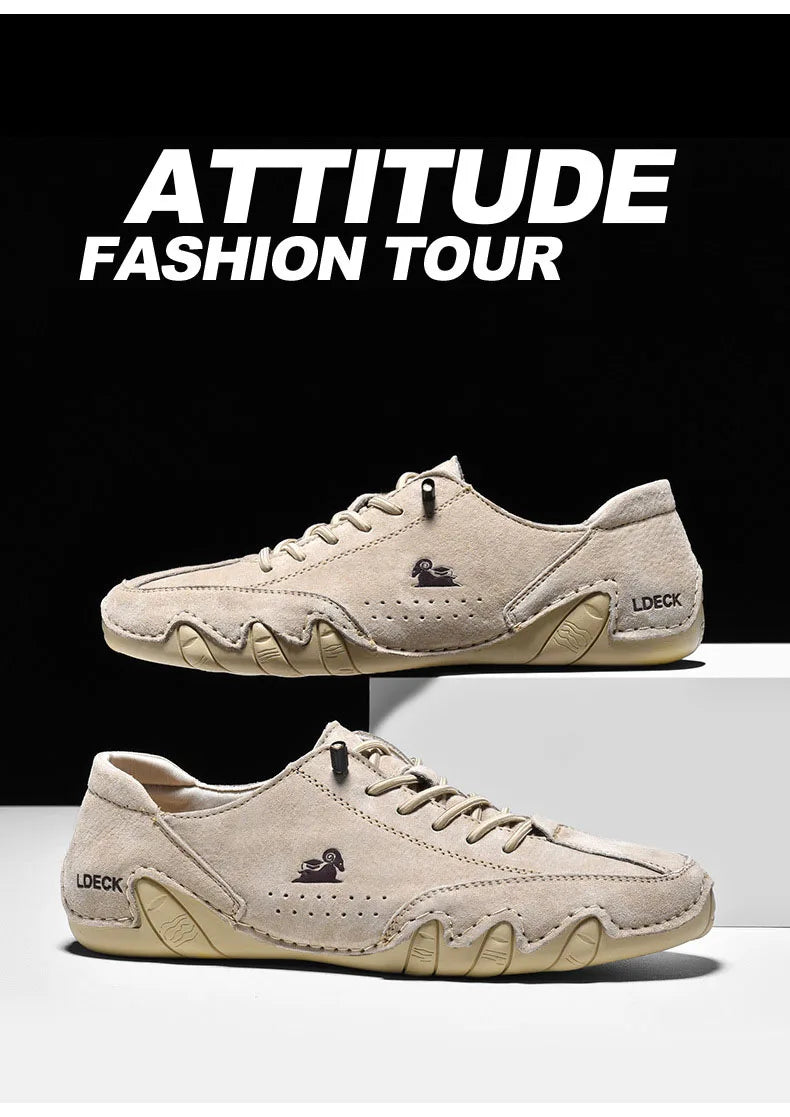 Men Leather Casual Shoes Free Shipping Sneakers Low Top Comfortable Italian Mens Shoes Luxury Designer Loafers Moccasin Shoe Man