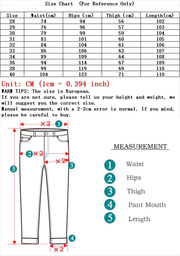Men's Fashion Business Jeans 2025 Classic Style Casual Stretch Slim Fit Male Denim Trousers Black Blue Brand Jeans Pants