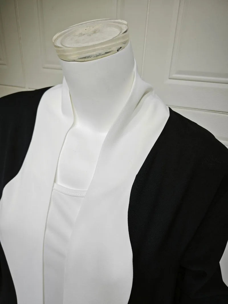 2025 Arabic Women Modest Muslim Cardigan Elegant Dubai Black Abaya Dress Islam Middle East Party Outfits New Turkey Kaftan Robe