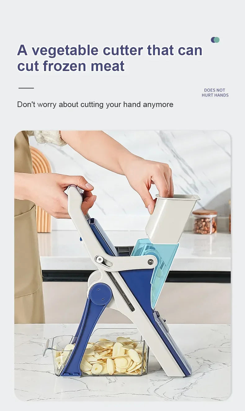 Kitchen Vegetable Cutter Manual Vegetable Slicer Multifunctional Fruit Slicer Chopper Grater Potato Radish Kitchen ToolAccessory