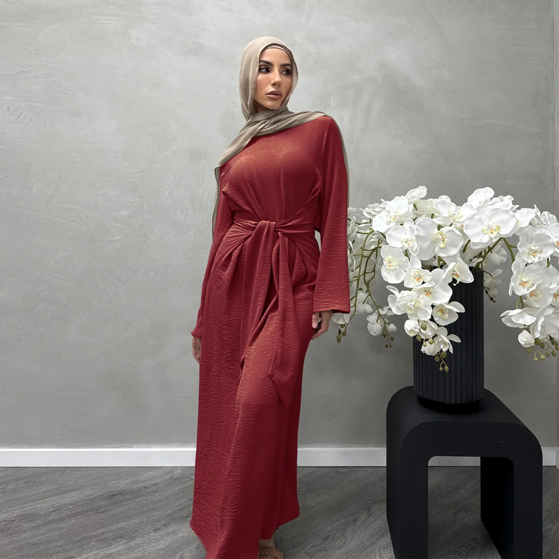 Turkey Arabic Muslim Women Abayas Long Maxi Dress Dubai Saudi Kaftan Islam Party Gown Ramadan Kaftan Modest Caftan Robe Vestidos