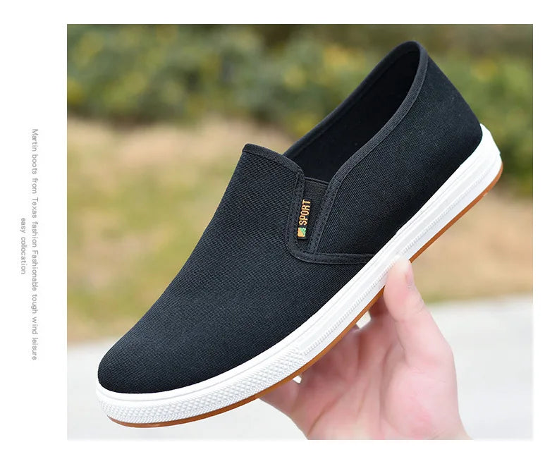 Men's Shoes Casual Sneakers Summer Lightweight Canvas Breathable Anti Slip Flat Shoes Affordable Free Shipping