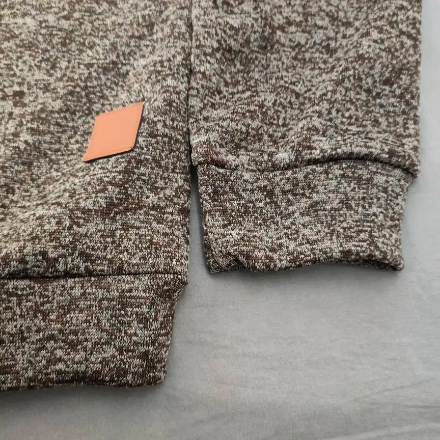 Men's Sweatshirts Half Zipper Pullover Male Long Sleeve Flleece Sweater Standcollar Snowflakes Hoodies Men Clothes