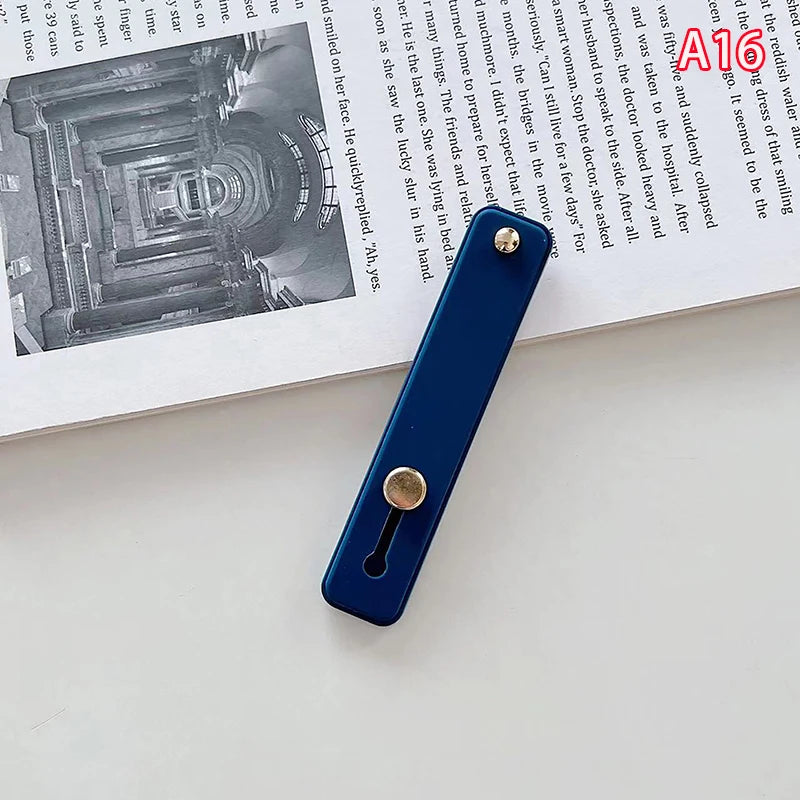 1pc Universal Silicone Wristband Phone Holder Finger Ring Phone Hand Band Bracket Push Pull Grip Phone Stand Sticker Accessories