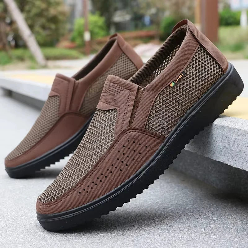 Mesh Breathable Surface Man Shoes Soft Sole Casual Sneakers  Breathable Men'S Summer Sneakers Free Shiping Shoe
