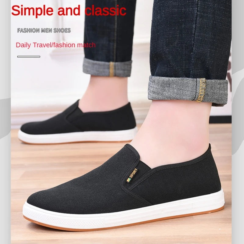 Men's Shoes Casual Sneakers Summer Lightweight Canvas Breathable Anti Slip Flat Shoes Affordable Free Shipping