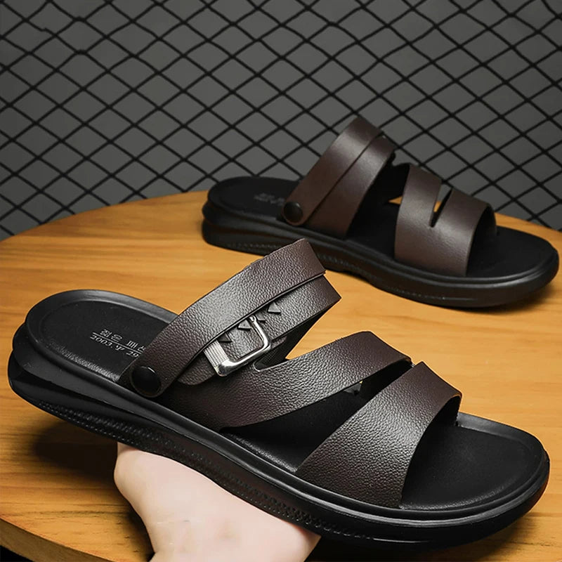 Men's Sandals New Style Men's Two Wear Indoor and Outdoor Comfortable Non slip Casual Outerwear Fashion Sports Men's Cool Slippe