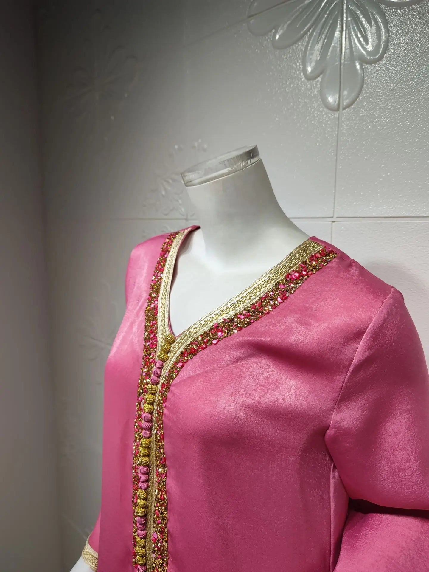 Eid Satin Abaya Dubai Jalabiya Muslim Dress Turkey Islam Robe Longue Djelaba Femme Musulman Dresses for Women Kaftan Marocain