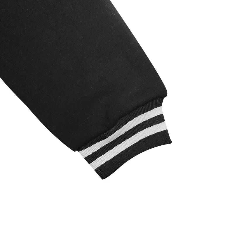 Autumn and Winter American Style  Men's Jackets 2024 New Casual Sports Loose Stand Collar Button Sports Cardigan Jacket For Men