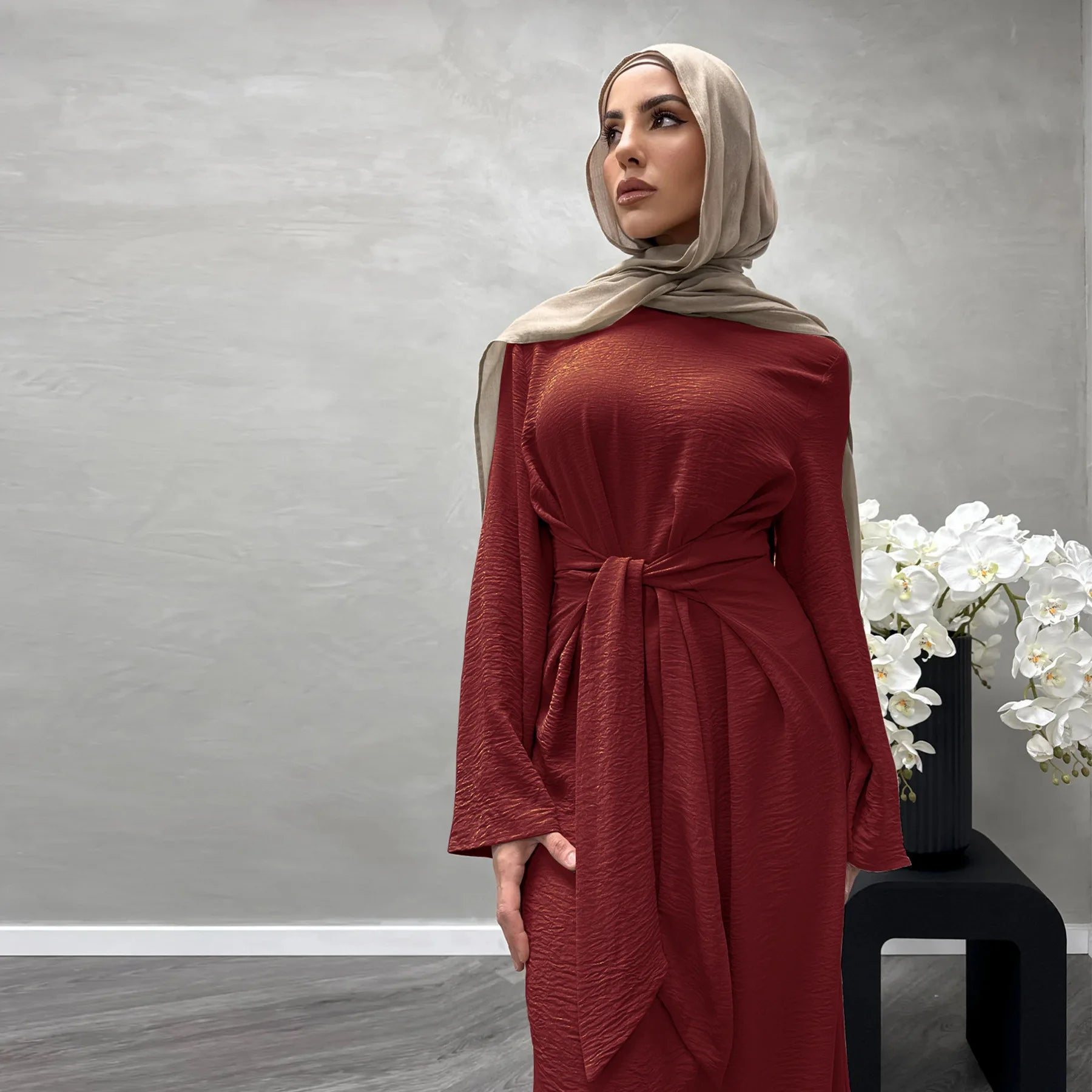 Turkey Arabic Muslim Women Abayas Long Maxi Dress Dubai Saudi Kaftan Islam Party Gown Ramadan Kaftan Modest Caftan Robe Vestidos