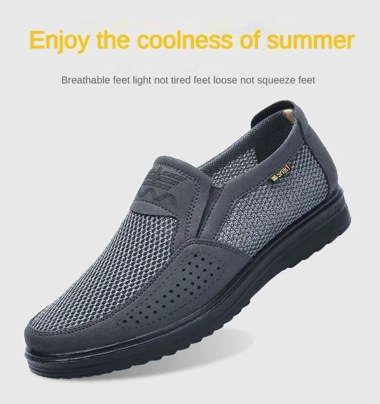 Mesh Breathable Surface Man Shoes Soft Sole Casual Sneakers  Breathable Men'S Summer Sneakers Free Shiping Shoe