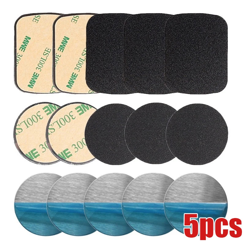 5Pcs Universal Metal Disk Plates for Magnet Car Phone Holder  Iron Sheet Stickers Magnetic Phone Stand Accessories