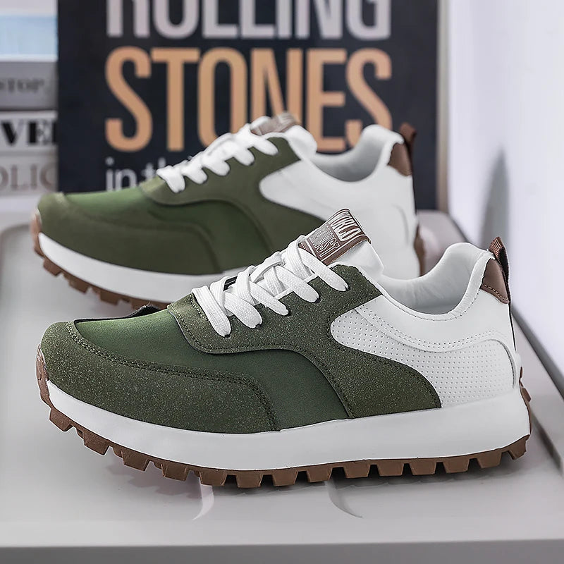 Mens Walking Shoes 2025 New Breathe Mesh Anti Slip Wear-resistant Sports Casual Sneakers Snug Daily Tennis Shoes for Man