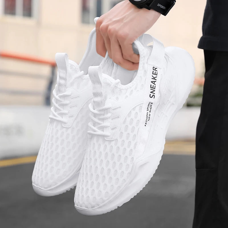 Men's Sports Shoes Casual Sneakers Men Lace Up Soft Sole Flat Comfortable Academy Sports Shoes For Men Lightweight Low-Top Daily