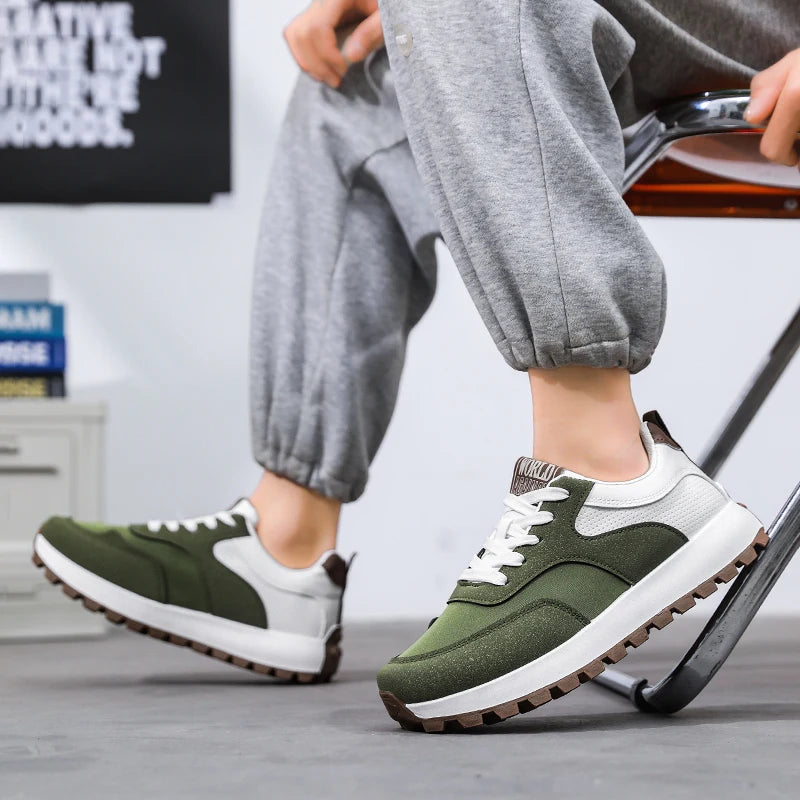 Mens Walking Shoes 2025 New Breathe Mesh Anti Slip Wear-resistant Sports Casual Sneakers Snug Daily Tennis Shoes for Man