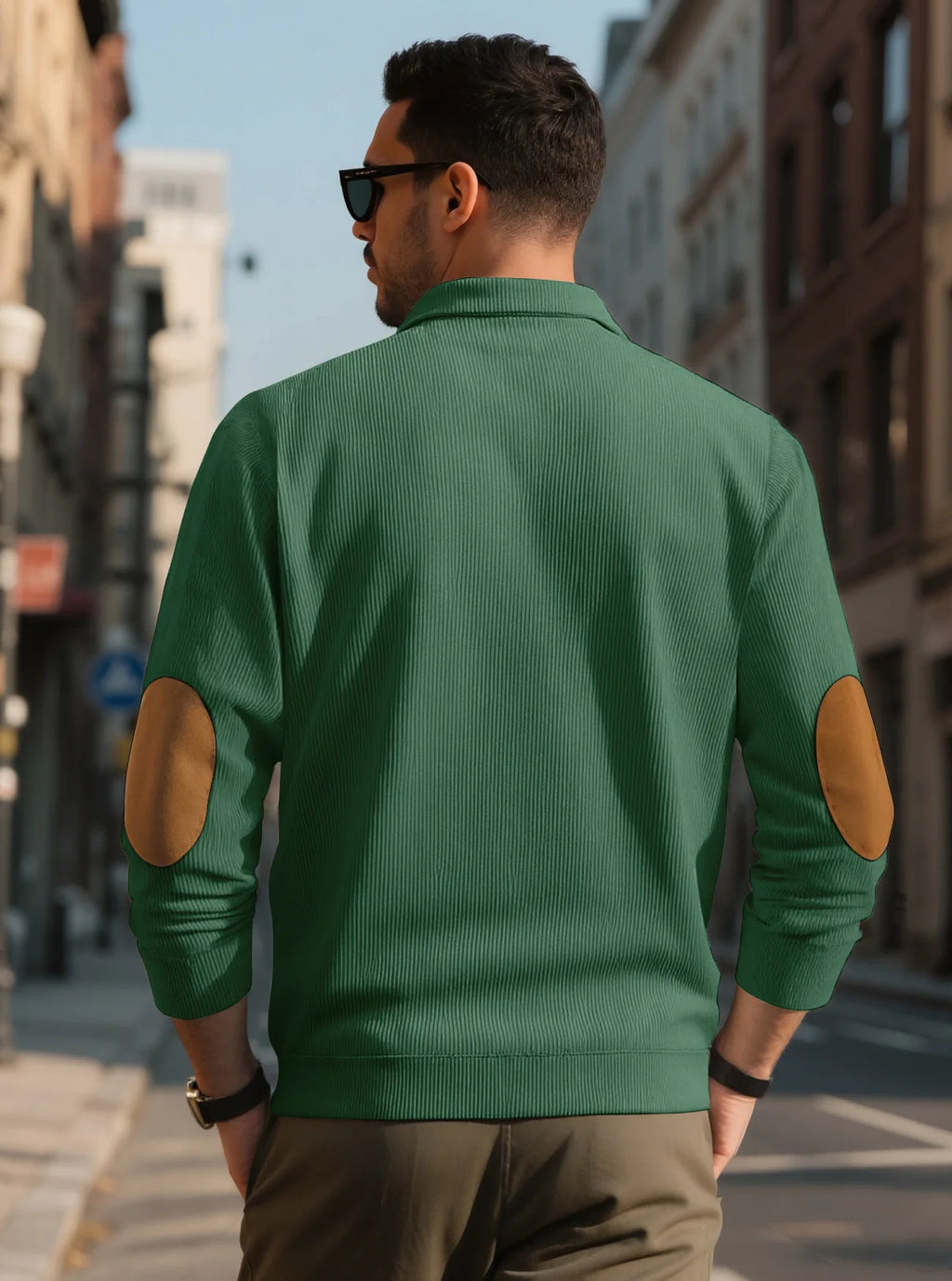 Men's outdoor casual, warm and fashionable sportswear, casual stand-up collar pullover, street top, autumn and winter outfits