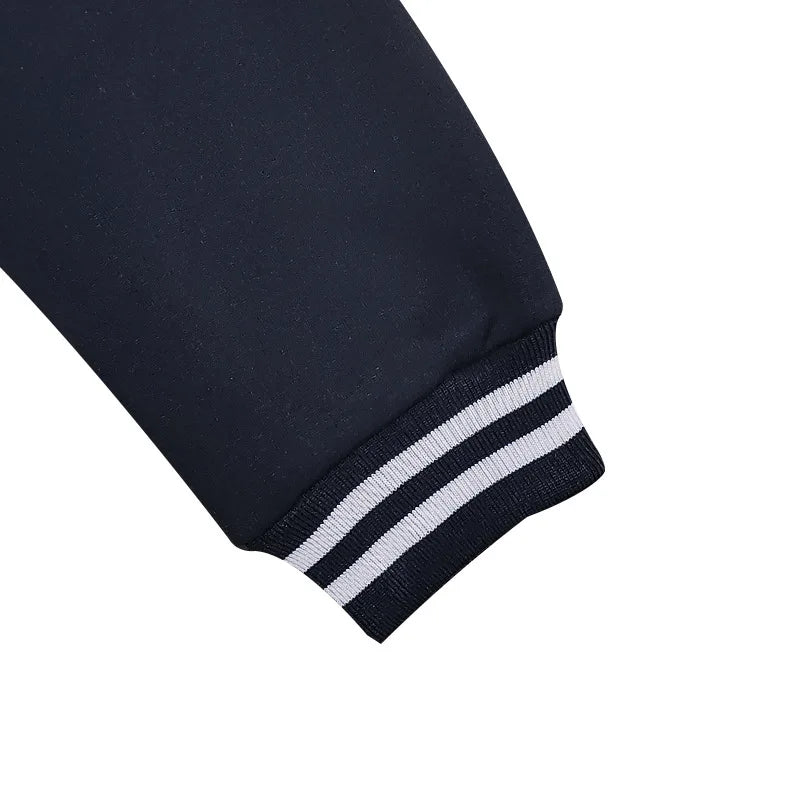 Autumn and Winter American Style  Men's Jackets 2024 New Casual Sports Loose Stand Collar Button Sports Cardigan Jacket For Men