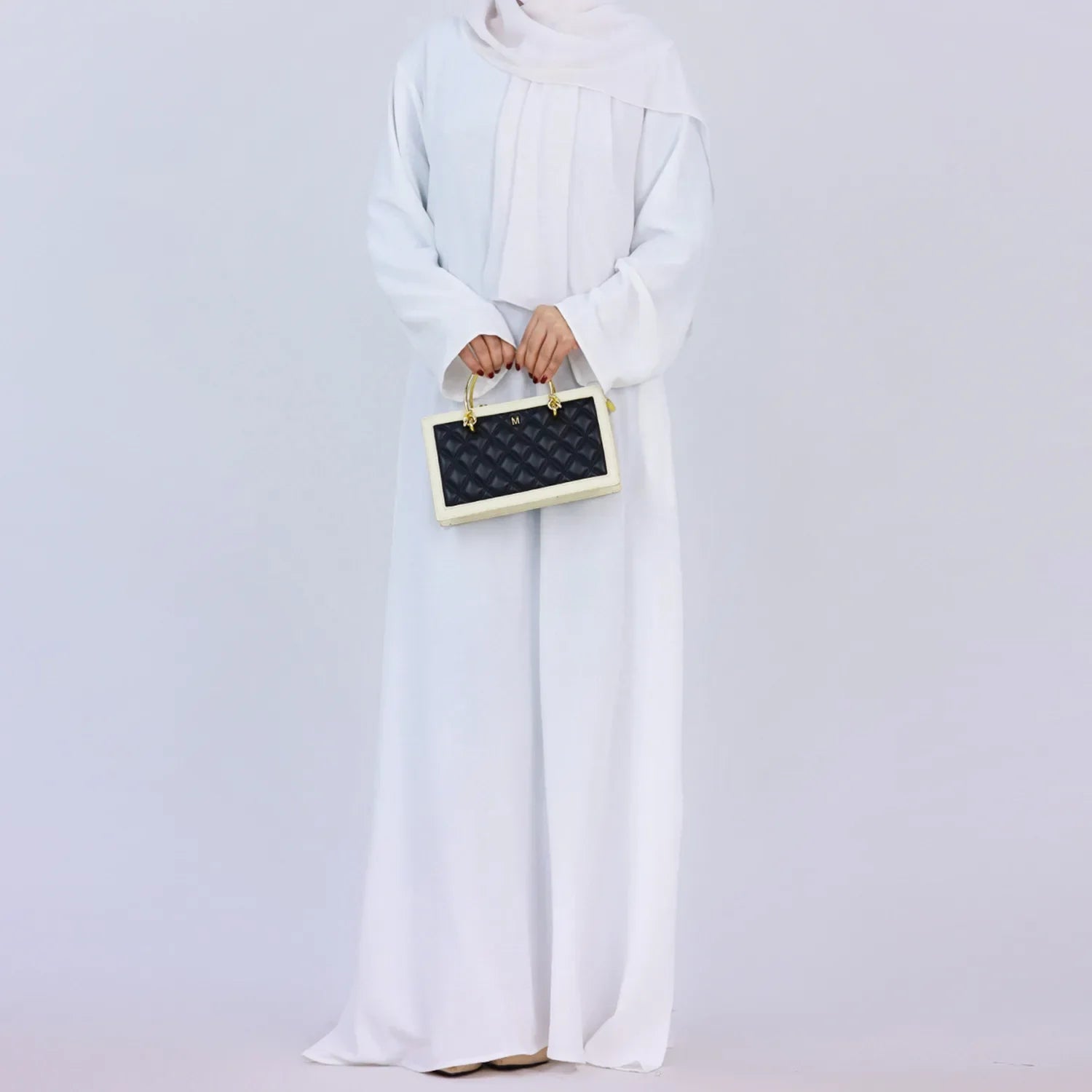 Plain Crepe Abaya for Women Long Muslim Dresses Dubai Turkey Ramadan Eid Islamic Modest Under Abayas Dress Kaftan Robe No Hijab