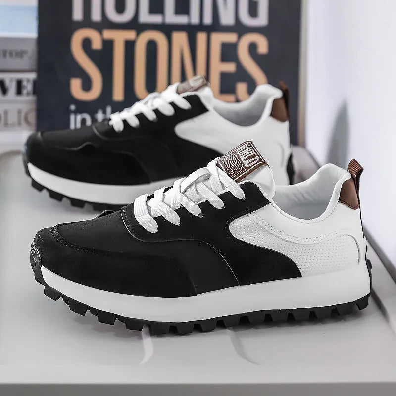 Mens Walking Shoes 2025 New Breathe Mesh Anti Slip Wear-resistant Sports Casual Sneakers Snug Daily Tennis Shoes for Man