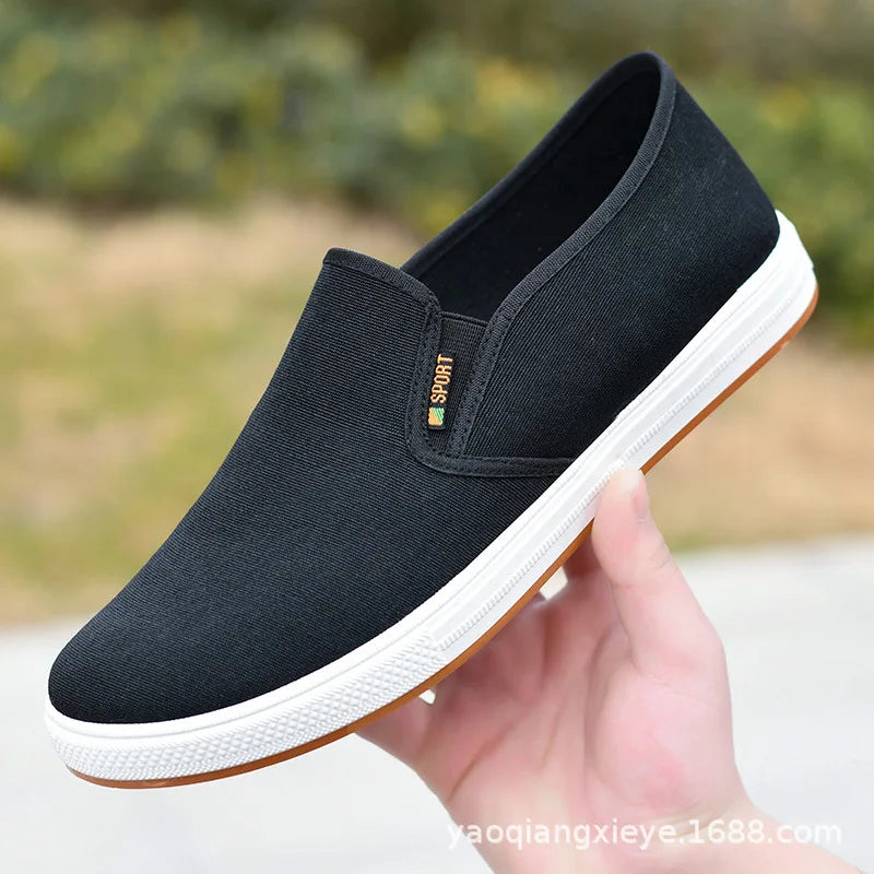 Men's Shoes Casual Sneakers Summer Lightweight Canvas Breathable Anti Slip Flat Shoes Affordable Free Shipping