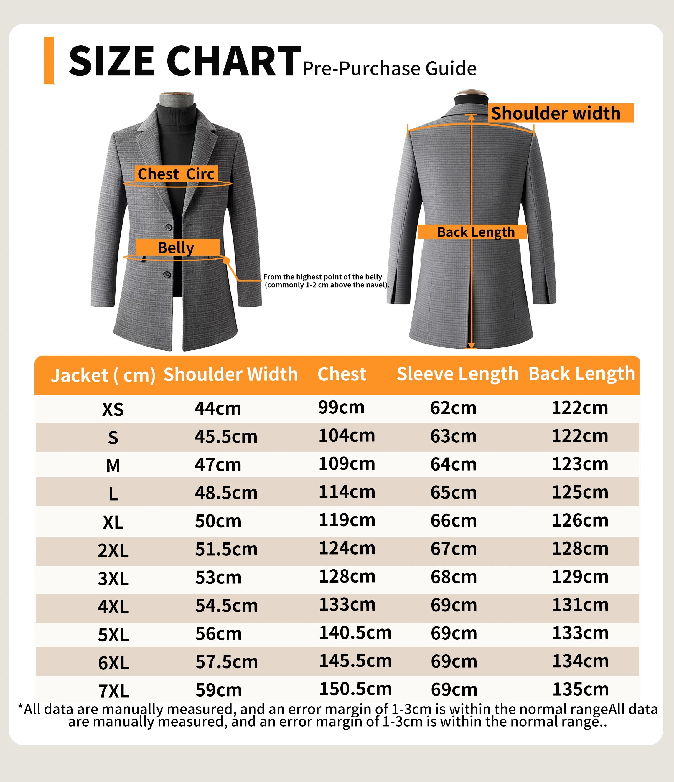 Men's Autumn Winter Wool Overcoat Double Breasted Formal Business Warm Casual Blazer 2025 Customized High Quality New